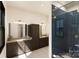 Modern bathroom features double vanity, dark wood cabinets and a glass enclosed tile shower at 00A Old Pardue Rd, Lancaster, SC 29720