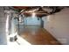 Unfinished basement with concrete floors and exposed utilities, ready for customization at 1206 Spring Dr, Shelby, NC 28150