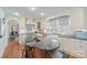Well appointed kitchen with large island, white cabinetry, and stainless steel appliances at 1740 12Th Street Nw Dr, Hickory, NC 28601