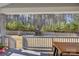 Backyard with a covered porch overlooking the landscape with trees at 17609 Caddy Ct, Charlotte, NC 28278