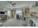 Bright office space with natural light, built-in shelving, and a spacious desk area, perfect for productivity at 17609 Caddy Ct, Charlotte, NC 28278