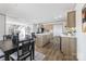 Spacious kitchen featuring an island with seating, stylish decor, and open layout at 2013 Vick Wilson Rd, Shelby, NC 28152