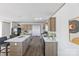 Modern kitchen with marble countertops, stainless steel appliances, and an island with seating at 2013 Vick Wilson Rd, Shelby, NC 28152