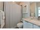Bathroom featuring a tub and shower combo, a modern vanity, and neutral finishes at 231 Uptown West Dr, Charlotte, NC 28208