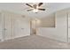 Neutral bedroom includes large closets for storage and a calming atmosphere at 2729 Yurman Rd, Charlotte, NC 28214