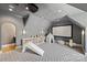Charming bonus room with projector screen, play area, and custom finishes at 4018 St Germaine Ln, Charlotte, NC 28210