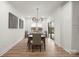 Modern dining room featuring a wooden table with seating for eight and natural light at 4890 Rio De Luna None, Hickory, NC 28601