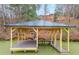 Outdoor dock featuring a seating area and ladder for access to the water at 4890 Rio De Luna None, Hickory, NC 28601