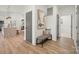 Hallway featuring modern decor, neutral colors, and hardwood floors leading to other areas of the home at 4890 Rio De Luna None, Hickory, NC 28601
