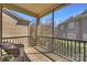 Relaxing screened porch with wooden floors and neighborhood views at 503 Dixter Ln, Charlotte, NC 28211