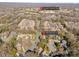 Aerial view of a neighborhood highlighting this home's location near Carmel Country Club and roadways at 5101 Gamton Ct, Charlotte, NC 28226