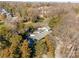 An aerial view of a home nestled among lush trees, showcasing its prime location and tranquil setting at 5101 Gamton Ct, Charlotte, NC 28226
