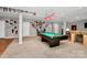 Spacious finished basement features a pool table, unique decor, and versatile entertainment space at 7343 Mill Ruins Sw Ave, Concord, NC 28025