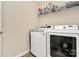 Functional laundry room featuring modern washer and dryer at 7343 Mill Ruins Sw Ave, Concord, NC 28025