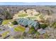Breathtaking aerial shot of the golf course and community clubhouse, highlighting the manicured green space at 1025 Seminole Dr, Waxhaw, NC 28173