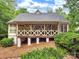 View of back porch showing privacy lattice and supporting columns at 1025 Seminole Dr, Waxhaw, NC 28173