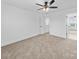 Neutral bedroom with carpet and white walls, and ceiling fan at 1300 Austin Chaney Rd, Wingate, NC 28174