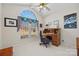Bright office with a large window and a classic wooden desk at 1911 Connemara Ct, Gastonia, NC 28054