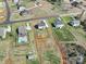 Aerial view of homes with fenced backyards, showcasing green lawns and a community layout at 2167 Whispering Winds Dr, Rock Hill, SC 29732