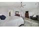 Spacious main bedroom featuring vaulted ceiling, ceiling fan, and ensuite bathroom at 2167 Whispering Winds Dr, Rock Hill, SC 29732