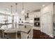 Elegant kitchen with a granite island, stainless appliances, and pendant lighting at 517 Red Wolf Ln, Clover, SC 29710