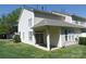 Exterior of home featuring covered porch, siding, and lush lawn, creating an inviting outdoor space at 5963 Pale Moss Ln, Charlotte, NC 28269