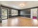 The living room has hardwood floors and a bright window at 629 Johns Ln, Gastonia, NC 28052