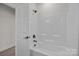 Bathroom features a shower and tub combo at 910 Pine Knoll Rd # 13, Fort Mill, SC 29715