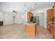 Open concept living room flowing to kitchen with modern island and granite counters at 910 Pine Knoll Rd # 13, Fort Mill, SC 29715