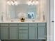 Stylish bathroom featuring double sinks, ample counter space, and decorative fixtures at 1033 Ridge Haven Rd, Waxhaw, NC 28173