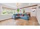 Inviting living room featuring large windows, hardwood floors, and ample natural light at 1755 Simplicity Rd, Concord, NC 28025