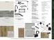 Selection of interior finishes, including white shaker cabinets, quartz counters, and sycamore flooring at 1809 Country Club Rd, Lincolnton, NC 10757