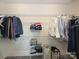 Large walk-in closet boasts wire shelving, offering efficient and organized storage for clothes and accessories at 1905 Summey Ave, Charlotte, NC 28205