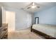 A bedroom with carpet flooring and a ceiling fan at 2076 Brightflower Ln, York, SC 29745