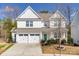 Charming two-story home with a two-car garage, landscaped yard, and inviting front porch at 2076 Brightflower Ln, York, SC 29745