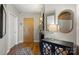 Inviting entryway with wood floors, and modern decorative elements at 210 N Church St # 1413, Charlotte, NC 28202