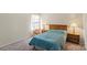 Cozy bedroom with plush carpet, a queen bed, and matching nightstands at 2177 Galloway Sw Ln, Concord, NC 28025