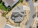 Overhead view of a gray-roofed home with large yard in a residential neighborhood at 3013 Arsdale Rd, Waxhaw, NC 28173