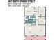Detailed floor plan of 407 South Spargo Street showing layout of all rooms, including three bedrooms and an open living area at 407 S Spargo St, Dallas, NC 28034