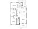 Detailed floor plan showcasing the layout of the bedrooms, bathrooms, and living spaces at 427 Queens Ct, Gastonia, NC 28052