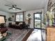 Comfortable living room with hardwood floors, neutral paint, lots of light, and an inviting entry at 4516 Jamee Dr, Gastonia, NC 28056