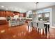 Modern kitchen with stainless steel appliances and a large island with seating at 5005 Autumn Blossom Ln, Waxhaw, NC 28173