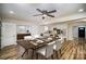 Inviting dining room adjacent to an open-concept kitchen, ideal for entertaining and Gathering meals at 5310 Myrica Ln, Charlotte, NC 28213