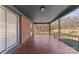 The back porch is covered and has terracotta tiling, overlooking the property at 605 18Th Nw St, Hickory, NC 28601