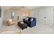 Comfortable loft featuring a blue couch, natural lighting and neutral paint at 623 Plowshare Way, Clover, SC 29710
