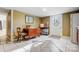 Cozy dining area with a small table, chairs, and a well-lit space, complemented by a convenient kitchenette at 7201 Cedarfield Rd, Charlotte, NC 28227