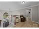 Open foyer showcasing hardwood floors, a chandelier, and views of the entryway at 8606 Chatsworth Ln, Waxhaw, NC 28173