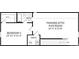 Upstairs floor plan features a bedroom, a full bath, and a flex room, offering versatile living space at 960 Exeter Dr, Sherrills Ford, NC 28673