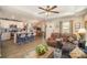 Spacious living room with an open floor plan, a kitchen island, and comfortable seating; perfect for entertaining guests at 1016 E 10Th St, Kannapolis, NC 28083