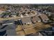 An aerial view showing the property's backyard and surrounding residential area at 15035 Batteliere Dr, Charlotte, NC 28278